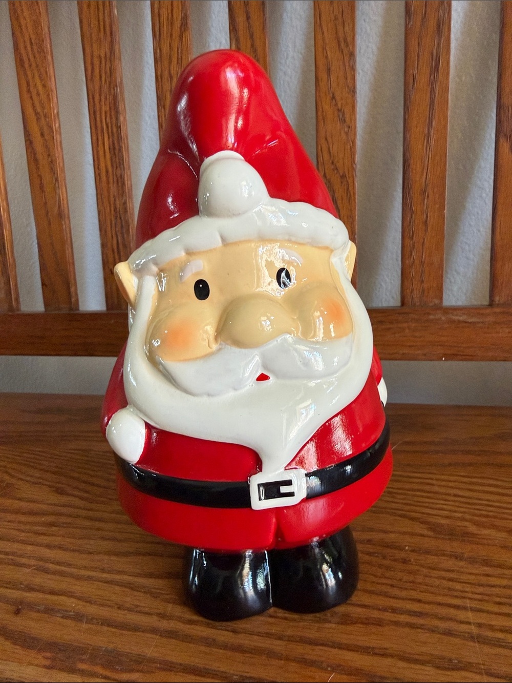 Hobby Lobby Red and White Ceramic Santa Gnome Figurine